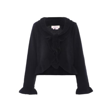 aleva aleva Gebreid vest zwart