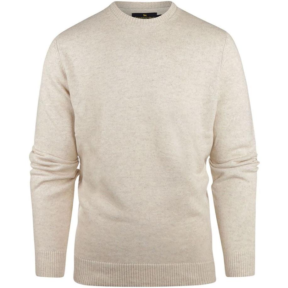 Steppin' Out Trui Melange Ecru Bruin