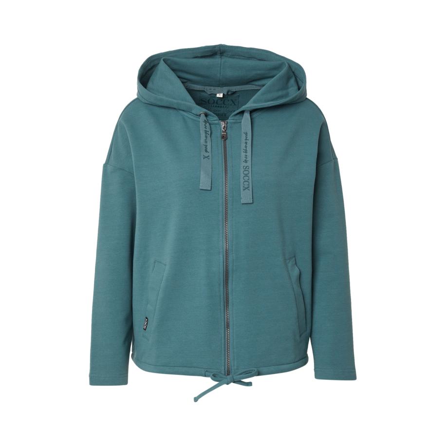 Soccx Soccx Sweatvest petrol -