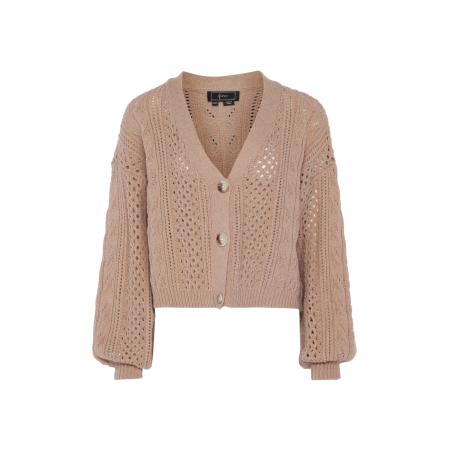 Faina faina Gebreid vest camel