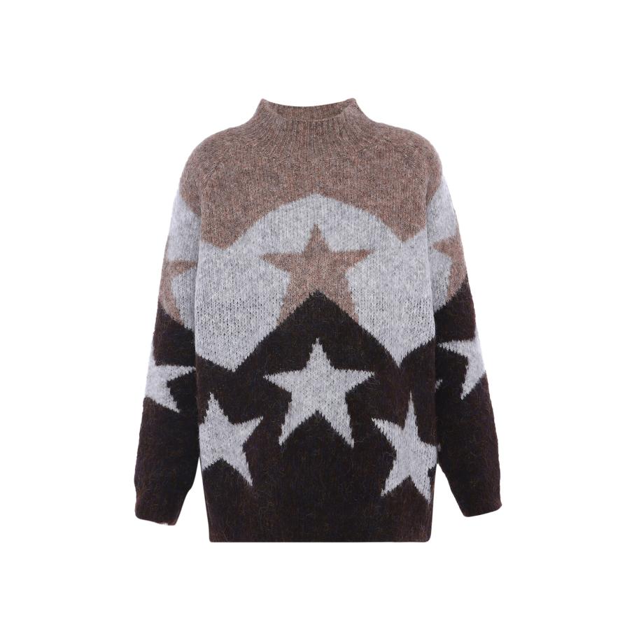 Jalene Jalene Trui bruin gemêleerd / wit gemêleerd -