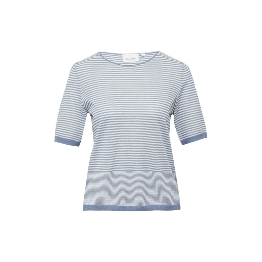 comma casual identity comma casual identity Trui duifblauw / wit -