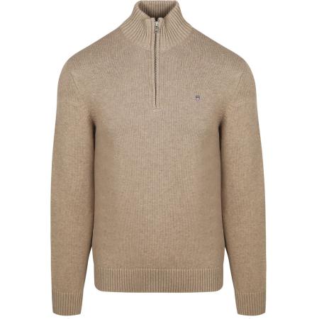 Gant Half Zip Pullover Beige
