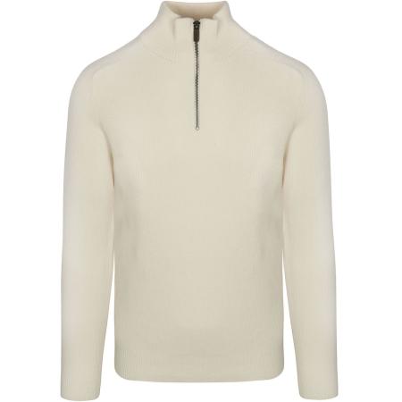 Blue Industry Half Zip Pullover Off White