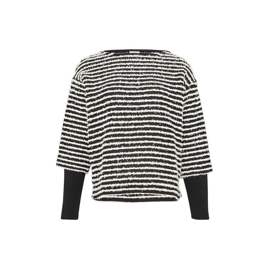 s.Oliver BLACK LABEL s.Oliver BLACK LABEL Shirt zwart / wit -