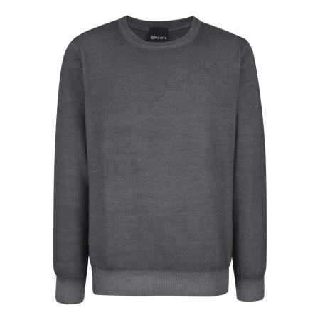 BABISTA Trui ronde halsgrijs, Effen