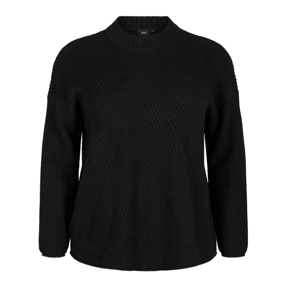 Zizzi Zizzi Trui CACOMFY zwart -