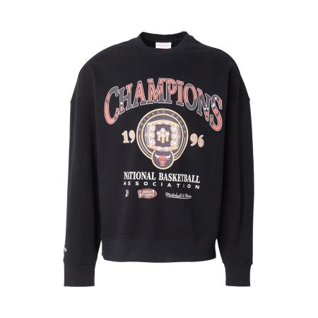 Mitchell & Ness Mitchell & Ness Sweatshirt NBA 96 CHAMPIONSHIP RINGS BULLS donkergrijs / zalm roze / zwart / wit