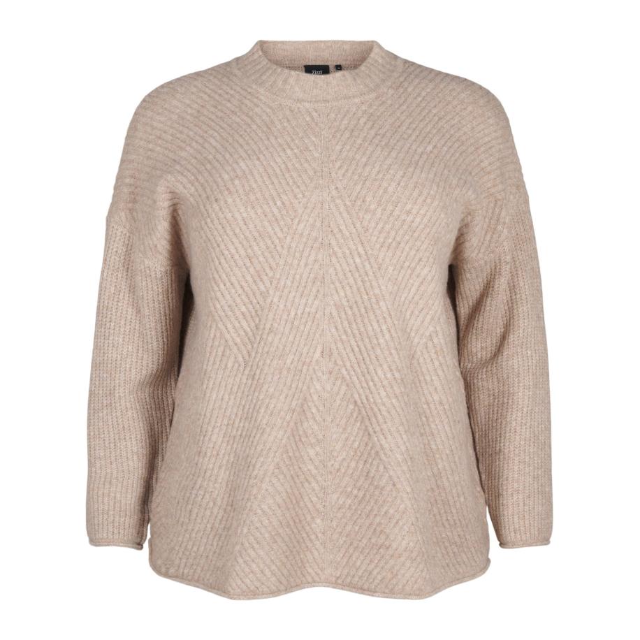 Zizzi Zizzi Trui taupe -