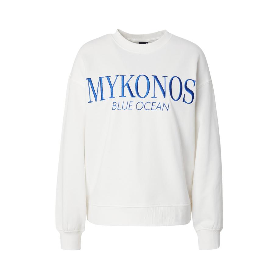 Gina Tricot Gina Tricot Sweatshirt blauw / offwhite -