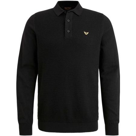 PME Legend Long Sleeve Poloshirt Zwart
