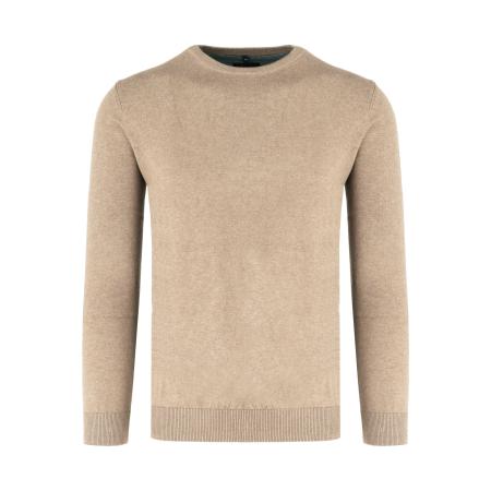 Marvelis Casual Trui ronde hals lichtbeige, Effen
