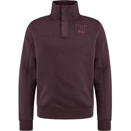PME Legend Half Button Zip Trui Bordeaux