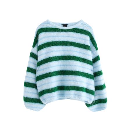 Lindex Lindex Trui Lollie pastelblauw / lichtblauw / donkergroen