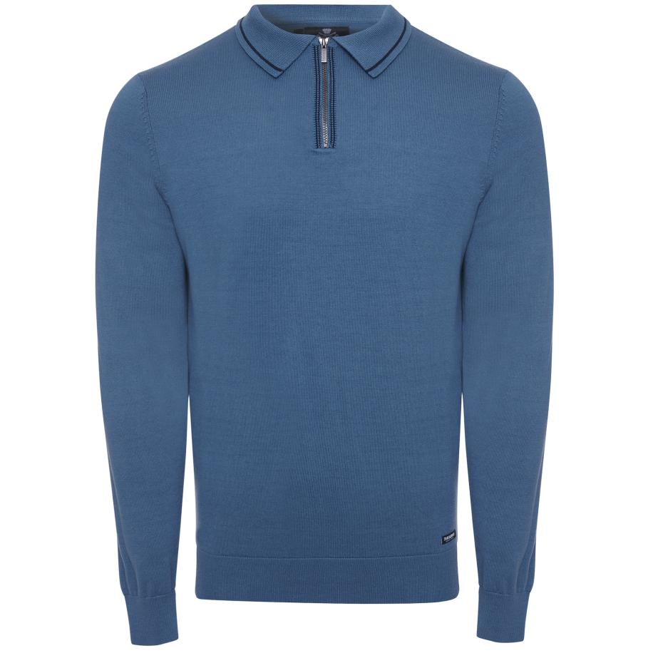 Threadbare Threadbare Trui Barrow blauw / zwart -