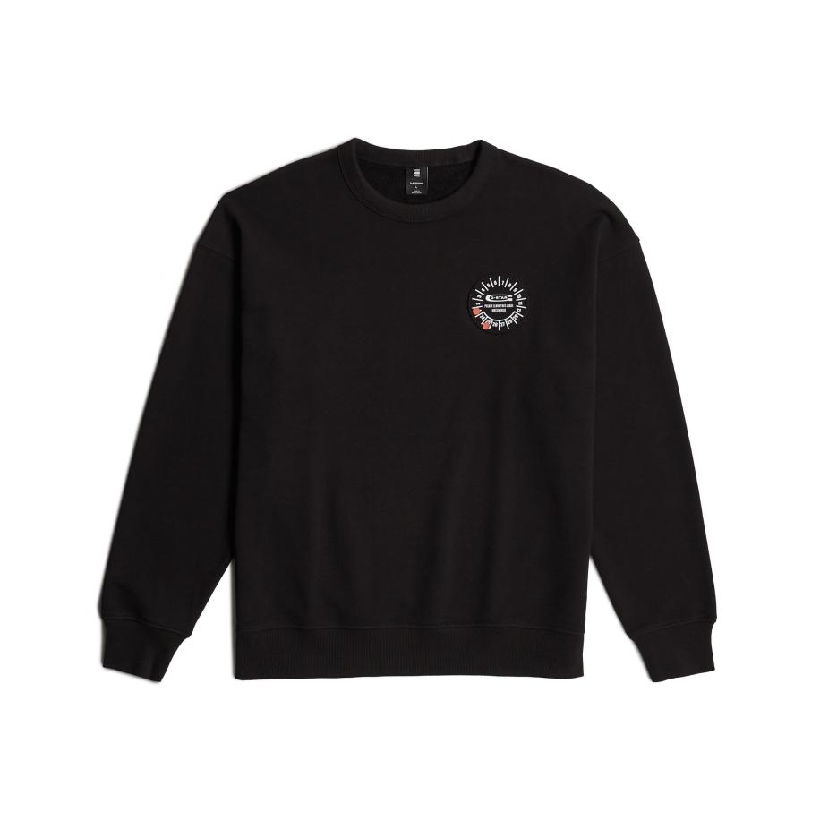 G-Star RAW G-STAR Sweatshirt Gauge zwart / wit Rood