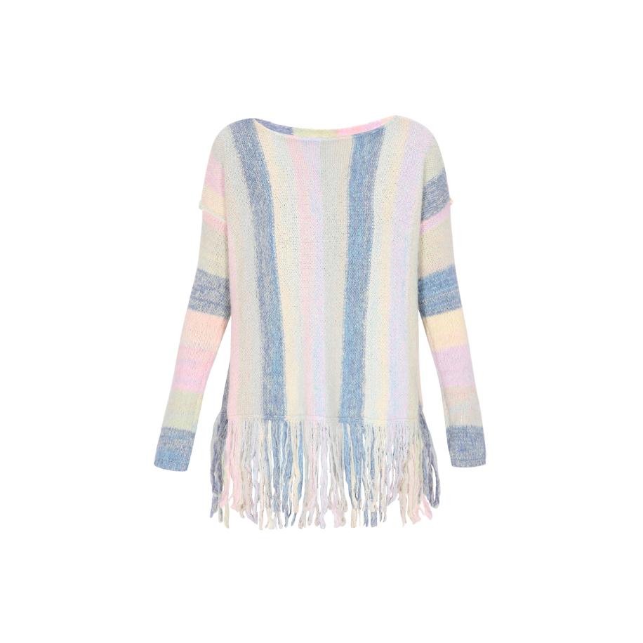 ebeeza ebeeza Trui blauw / lichtgeel / lichtroze -