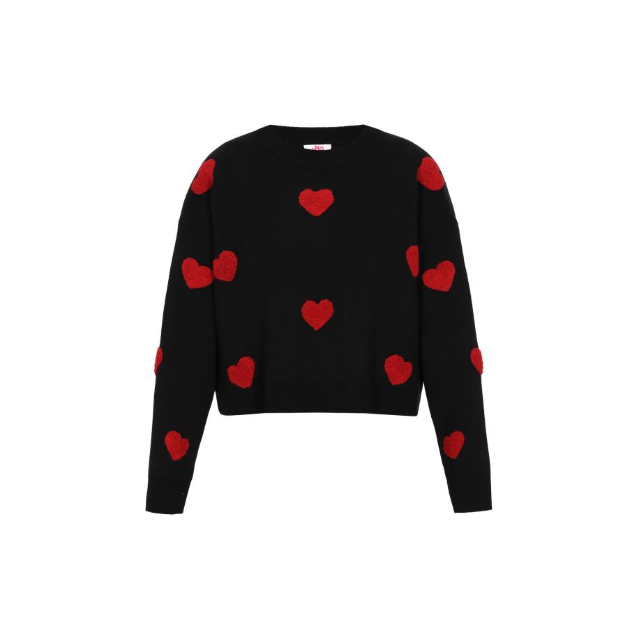 MYMO MYMO Trui rood / zwart -