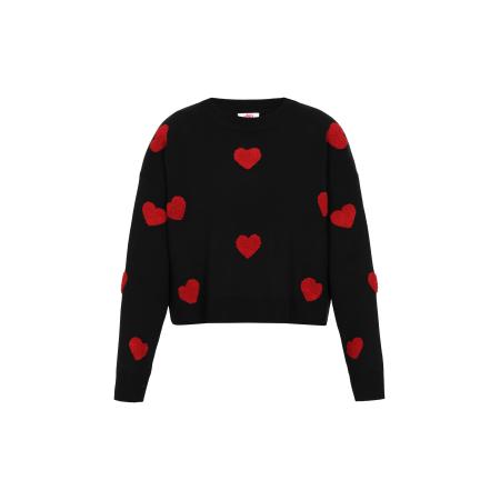 MYMO MYMO Trui rood / zwart