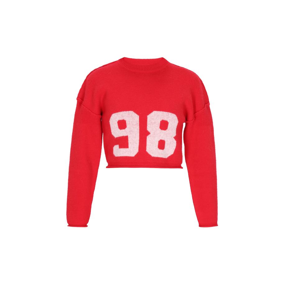MYMO MYMO Trui rood / wit -