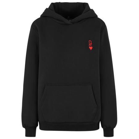 Miss Tee Sweatshirt Queen Card bloedrood / zwart