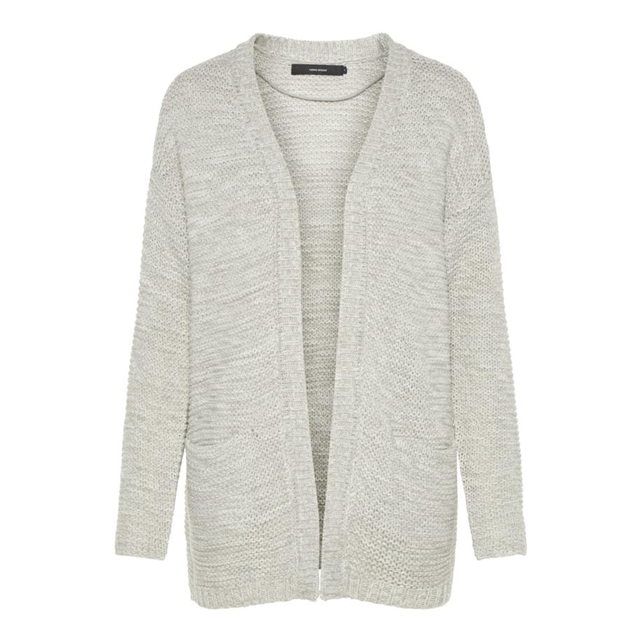 Vero Moda VERO MODA Gebreid vest lichtgrijs -