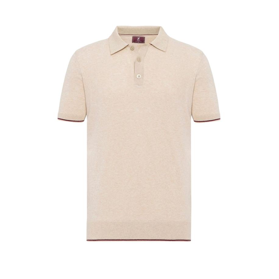 Williot Williot Trui lichtbeige / donkergrijs / rood -