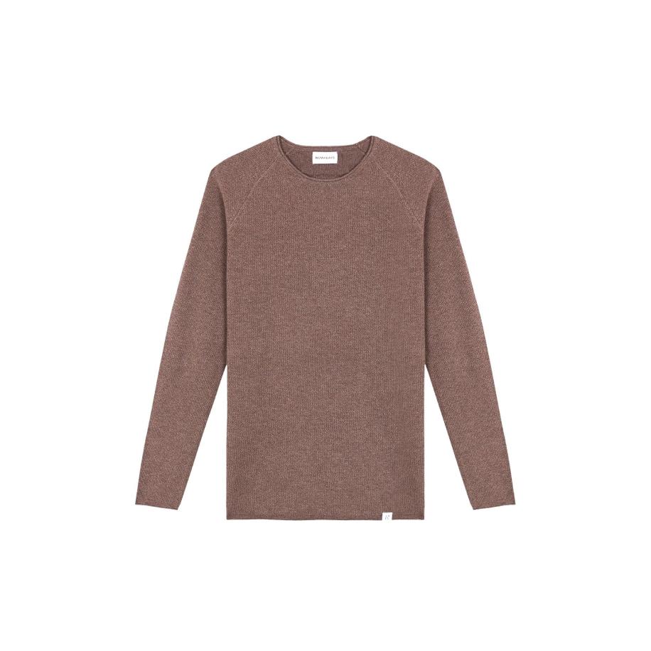 Nowadays NOWADAYS Trui Honeycomb bruin -