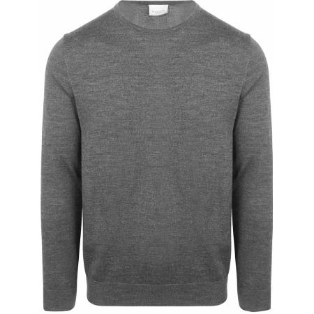 Profuomo Pullover Merinowol Grijs