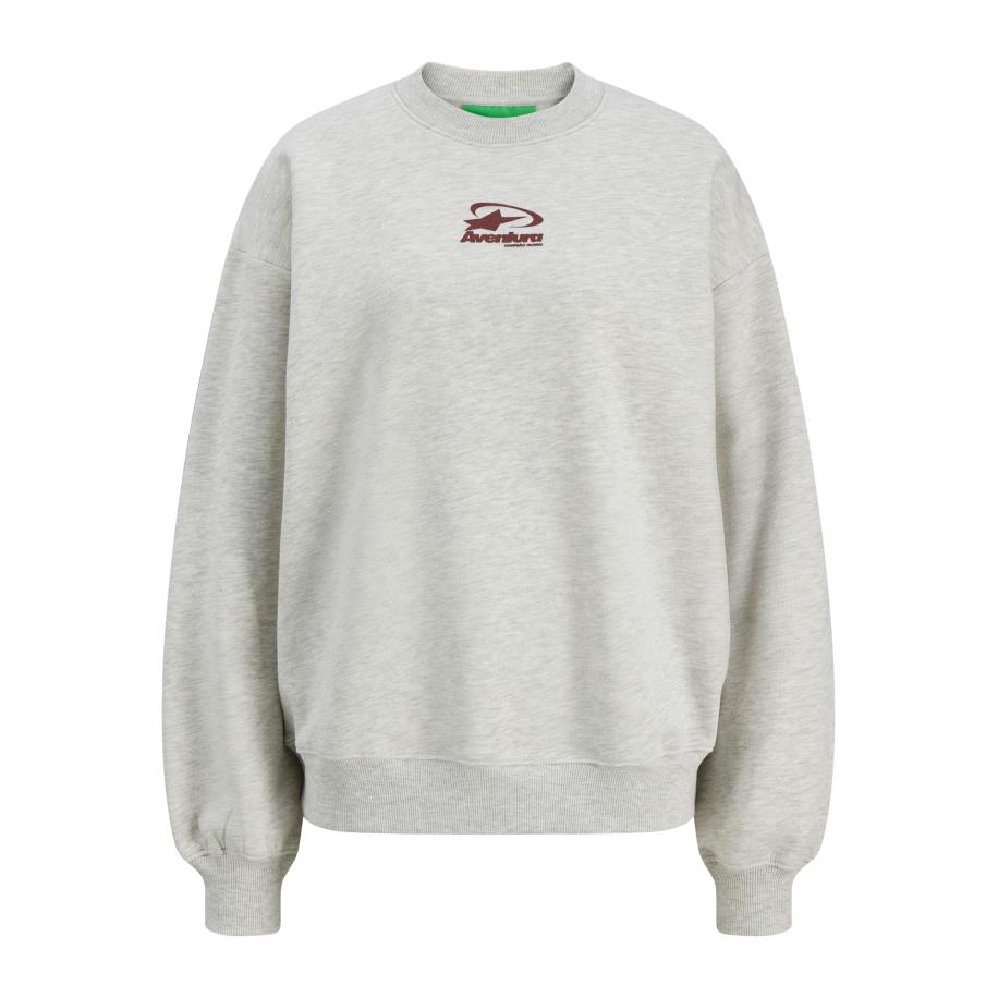 JJXX JJXX Sweatshirt JXSANDRA lichtgrijs / bourgogne -