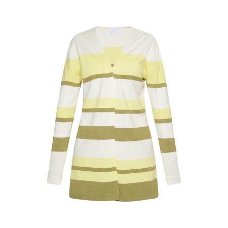 Usha usha BLUE LABEL Gebreid vest limoen / olijfgroen / wit