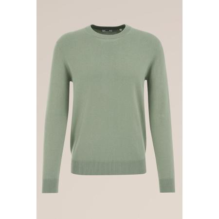 Fundamentals heren fijngebreide trui van katoenmix - Lichtgroen - Katoen - Maat: XXXL