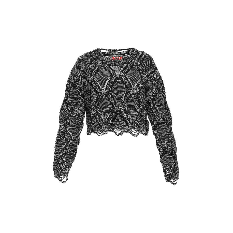 myMo ROCKS Trui zwart / wit Multicolor