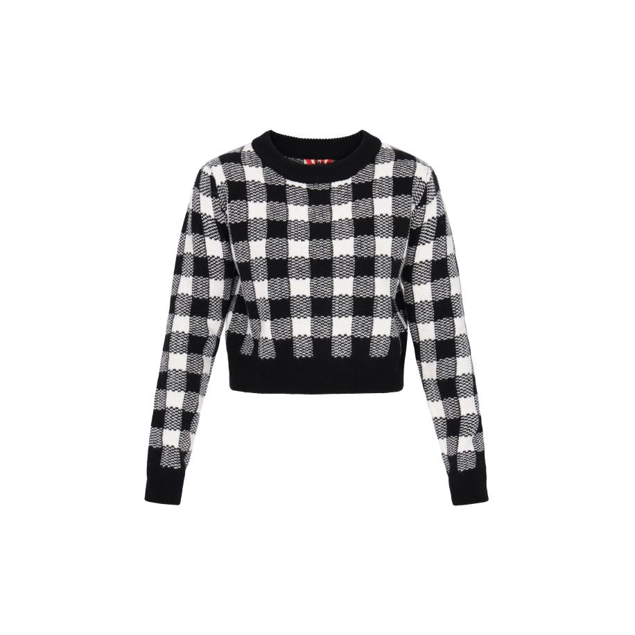 myMo ROCKS Trui grijs / zwart / wit Zwart