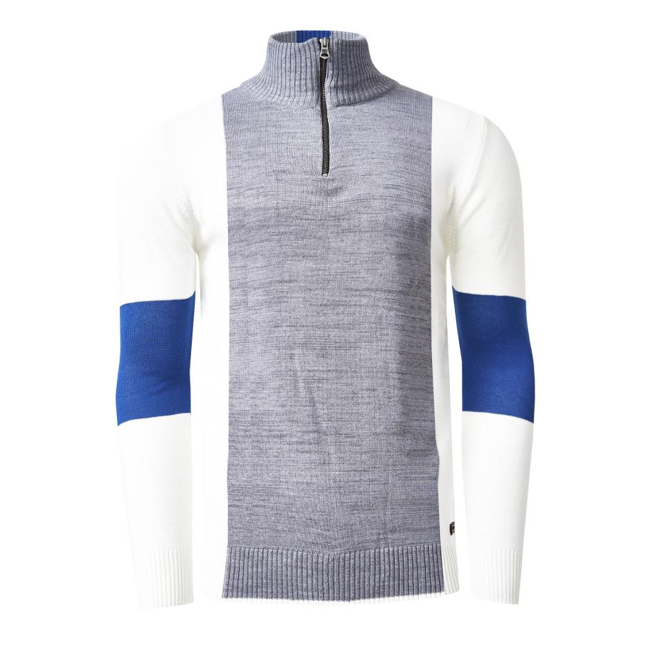 Rusty Neal Rusty Neal Trui navy / grijs / wit -