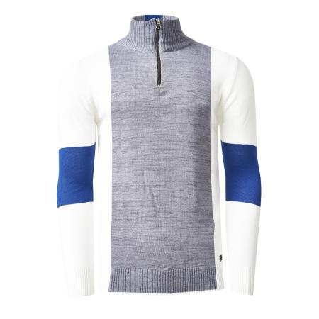 Rusty Neal Rusty Neal Trui blauw / grijs / wit