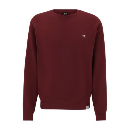 Iriedaily Iriedaily Sweatshirt Mini Flag 2 bordeaux / wit