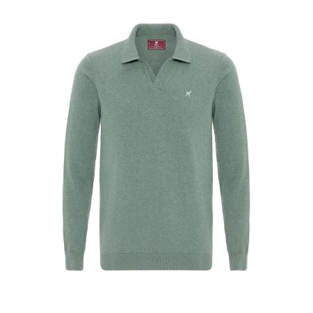 Williot Williot Trui groen gemêleerd