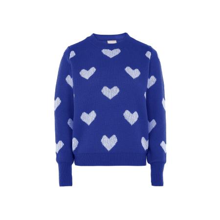 Jalene Jalene Trui donkerblauw / wit