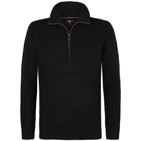 Petrol Half Zip Pullover Navy