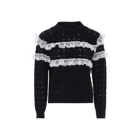 NAEMI NAEMI Trui zwart / wit