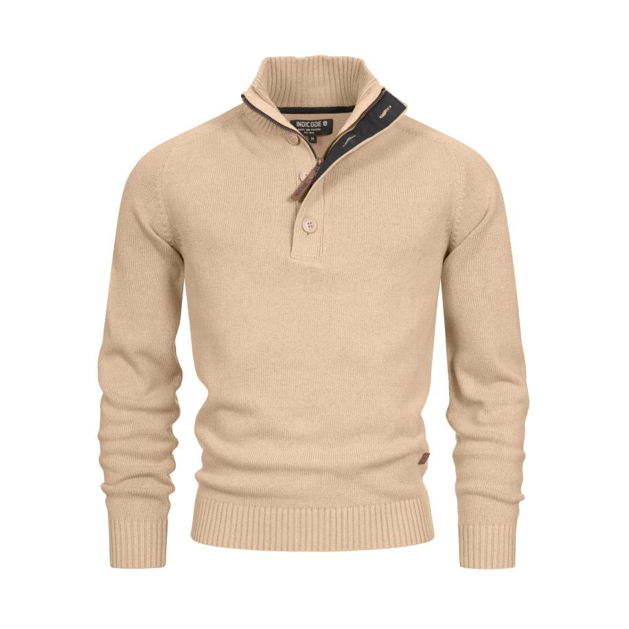 INDICODE JEANS INDICODE JEANS Trui INIsalu beige -