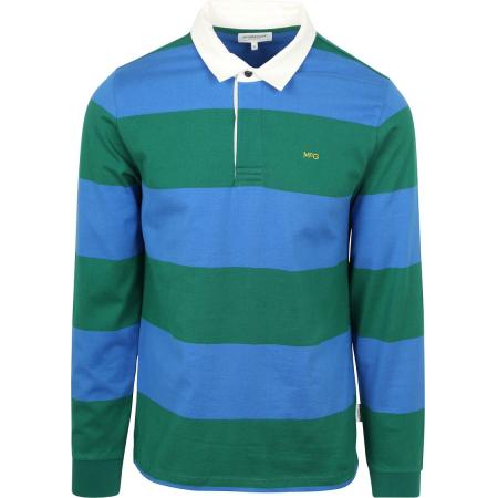 McGregor Rugbyshirt Streep Blauw Groen