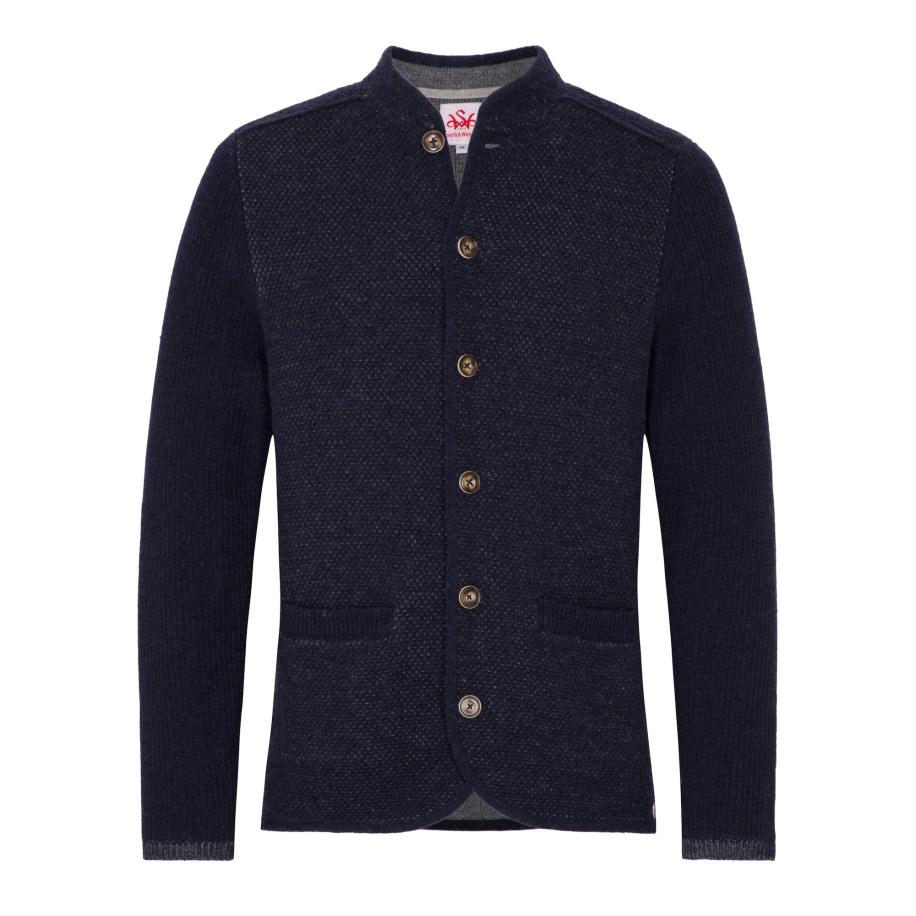 Spieth & Wensky SPIETH & WENSKY Gebreid vest Gasteig donkerblauw -