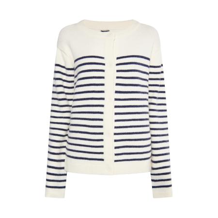 DreiMaster DreiMaster Maritim Gebreid vest marine / wolwit