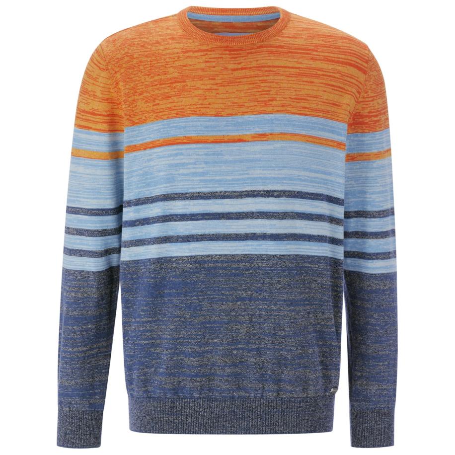 BABISTA BABISTA Trui Walnor navy / lichtblauw / grijs gemêleerd / oranje -