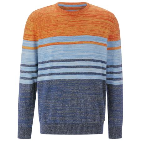 BABISTA BABISTA Trui Walnor navy / lichtblauw / grijs gemêleerd / oranje