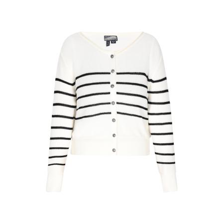 DreiMaster DreiMaster Vintage Gebreid vest zwart / offwhite