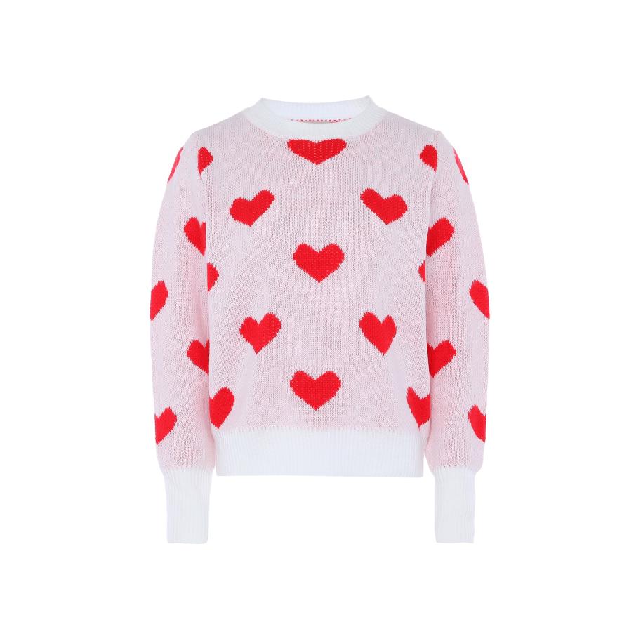 Jalene Jalene Trui lichtroze / rood / wolwit -