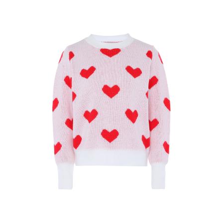 Jalene Jalene Trui lichtroze / rood / wolwit